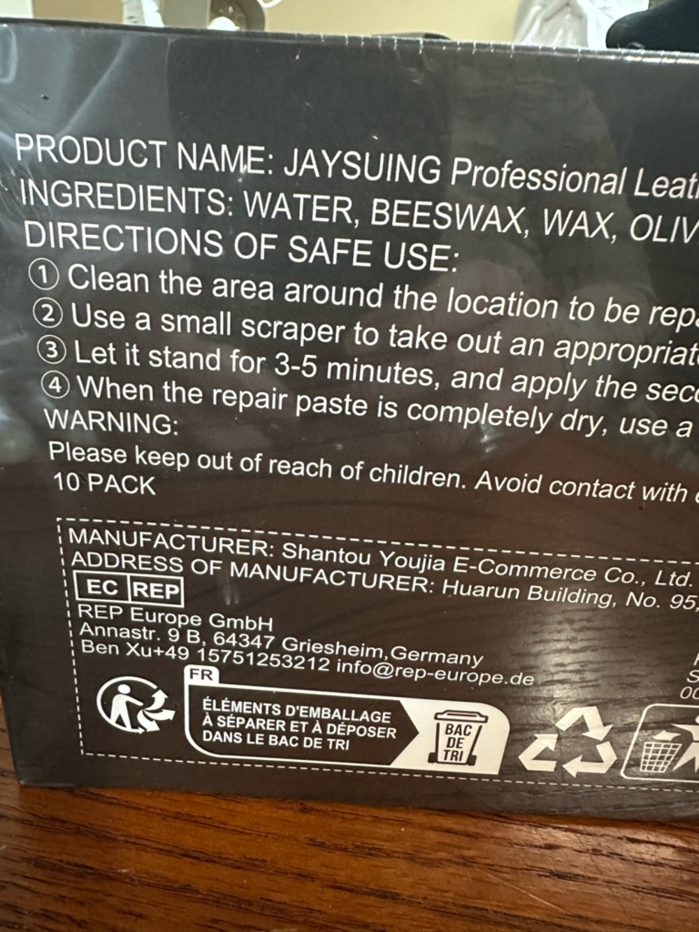 Professional Leather & Vinyl Repair Kit – Black - Picture 3 of 3